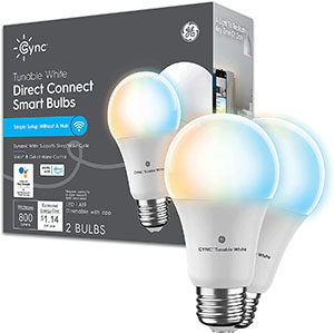 Image of GE adjustable while light smart bulbs