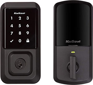 Image of a Kwikset smart lock, which definitely will help you with the best Alexa home setup.