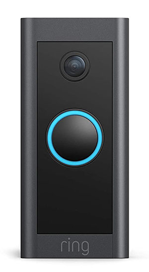 A ring doorbell with a motion sensor for use in triggering an Alexa routine